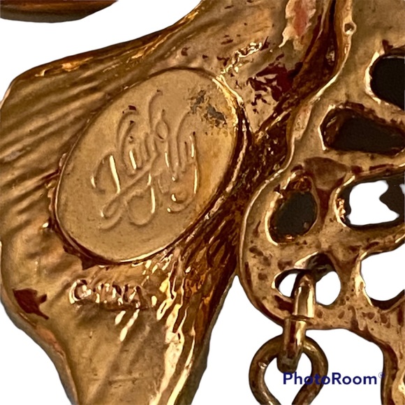 Kirks Folly Collectible Butterfly With Enamel AB Rhinestone Brooch - Picture 3 of 12